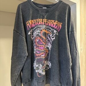 Gray Graphic Sweatshirt